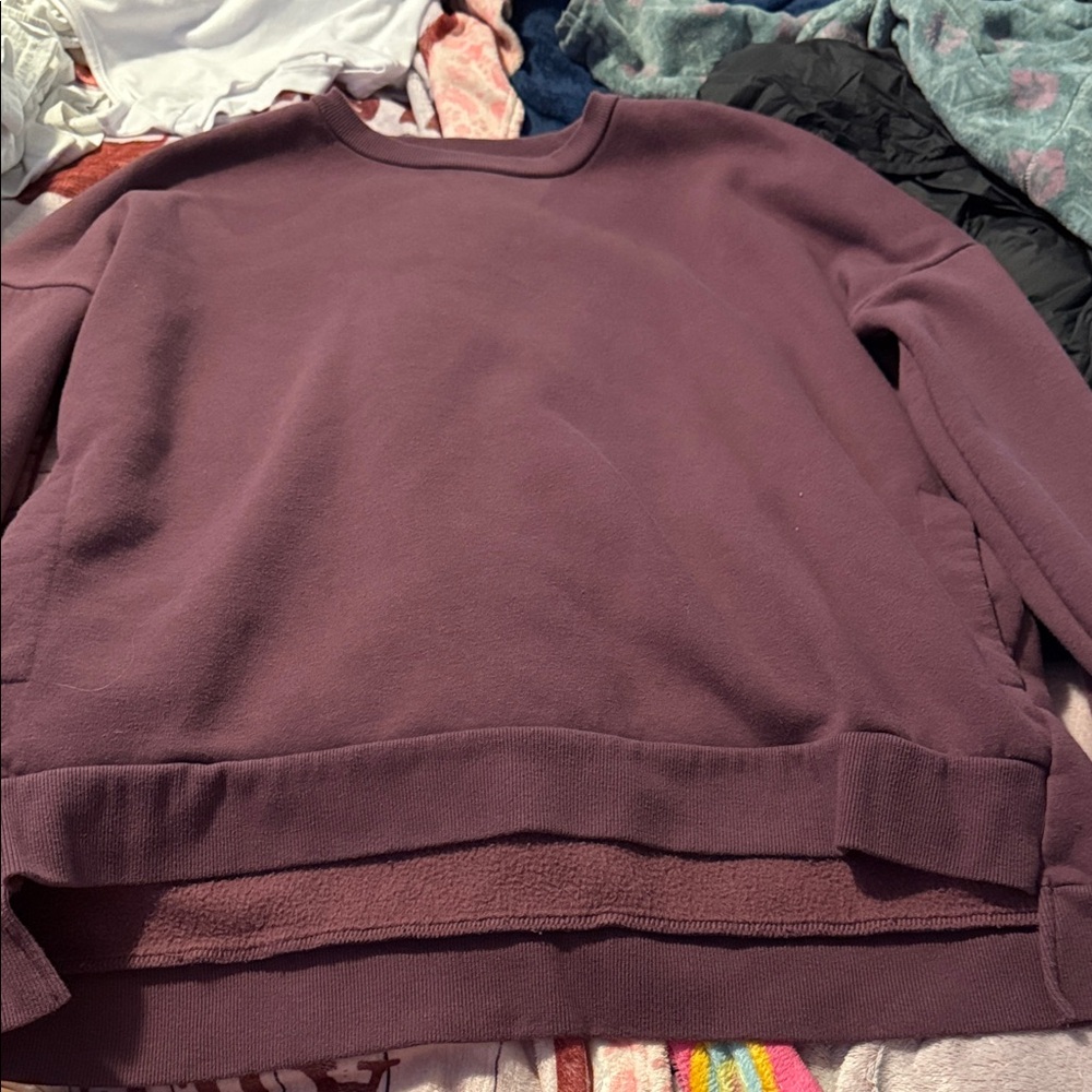 Zenana Outfitters Men's Plum Crewneck Sweater